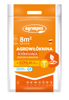 Agrowłóknina hobby ściółkująca czarna 1,6x5m 50g+10 szpilek