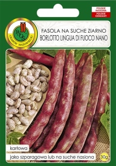Fasola na suche nasiona BORLOTTO LINGUA DI FUOCO NANO 30g