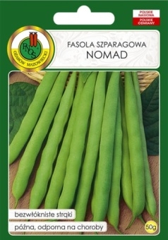 FASOLA SZPARAG.ZIELONA KARŁOWA NOMAD 50g