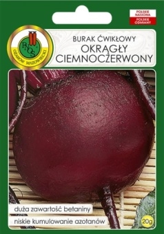 Burak ćwikłowy OKRĄGŁY CIEMNOCZERWONY 20g