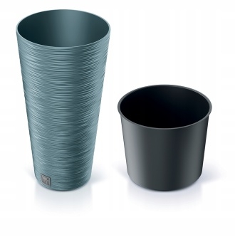 Doniczka na kwiaty Donica Furu DFRH300 Niebieska