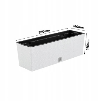 Doniczka skrzynia balkonowa Donica DFC600 Biała