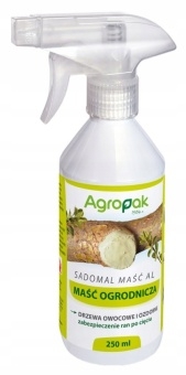 Maść ogrodnicza Agropak Sadomal 250 ml zabezpiecza rany po cięciu drzewek