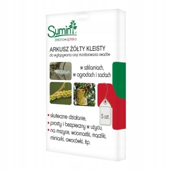 Arkusz żółty kleisty 5szt.