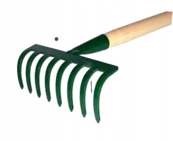 Grabki małe 10-zębne dł. 80cm Kard