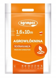 AGROWŁÓKNINA ŚCIÓŁKUJĄCA AGRIMPEX PRZECIW CHWASTOM 50 CZARNA 1,6x10m
