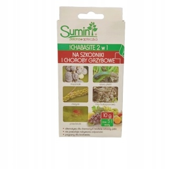 Chabasite 2w1 szkodniki choroby grzybowe mączniak szara pleśń mszyce 10G