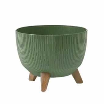 DONICZKA MISA ROMA JUMPER WOOD NA NÓŻKACH śr. 29CM ZIELONY Lamela