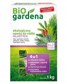 BiOgardena granulat 1 kg EKO nawóz do IGLAKÓW organiczny 1 raz na sezon