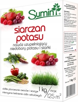 Siarczan potasu 1kg Sumin granulat warzywa owoce trawnik