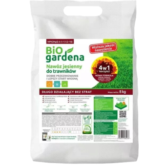 BiOgardena organiczny nawóz jesienny do trawnika 8 kg