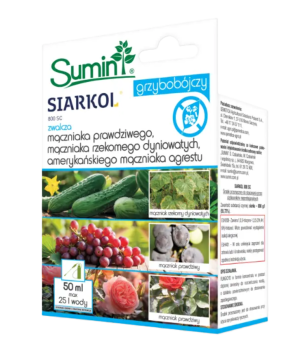 Siarkol 800 EC 50ml SUMIN zwalcza mączniaki warzyw i ziół