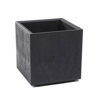 Kwietnik KARO 300x300x300 Recycled - czarny beton